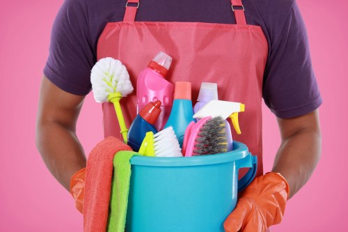 Professional carpet cleaner in Marylebone cleaning a residential carpet