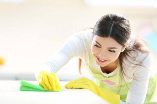Detailed post-construction cleaning of newly renovated surfaces in Marylebone
