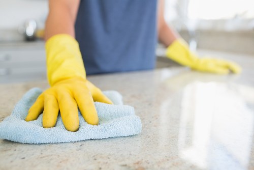 Professional cleaning of a Marylebone kitchen and living space